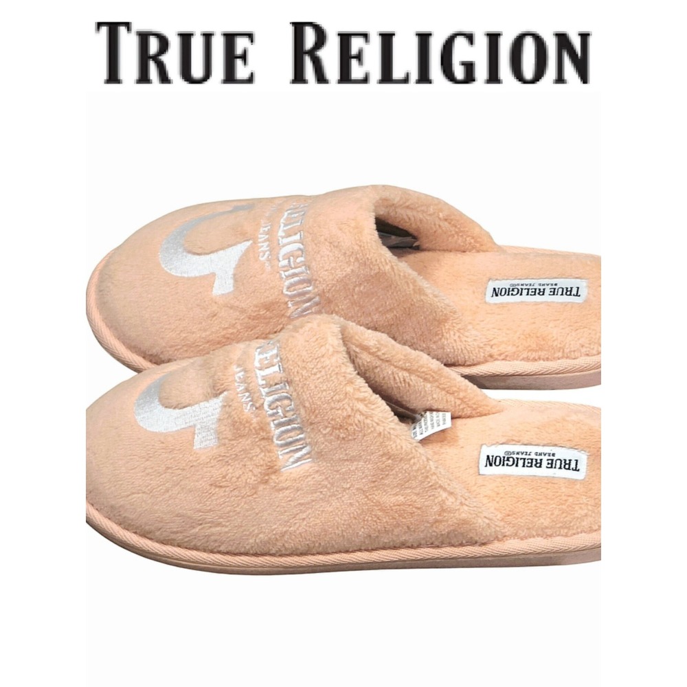 True Religion‎ Horseshoe Logo Slip-On Slippers